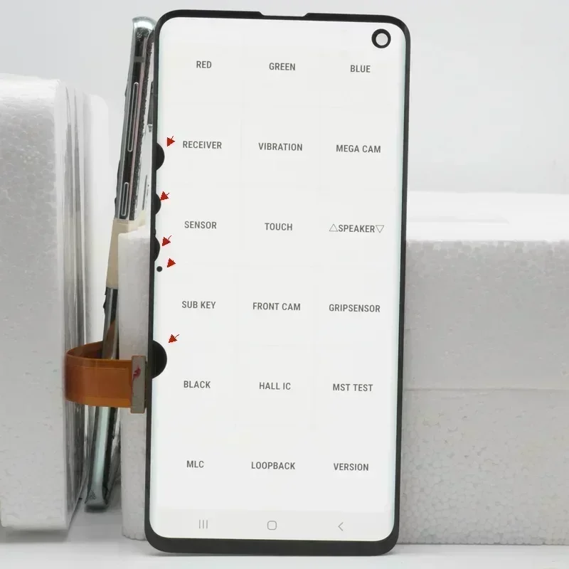 Tela LCD Super AMOLED para Samsung Galaxy S10, conjunto de digitalizador de tela de toque, 100% 6,1 \