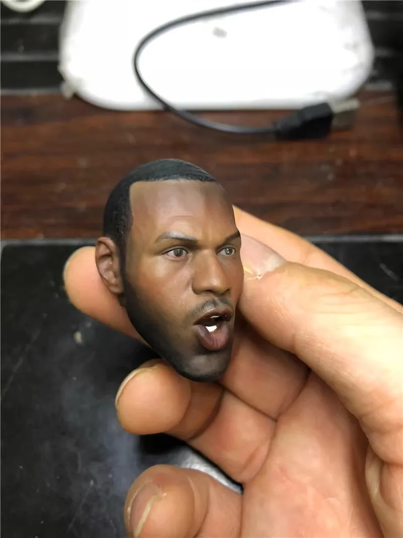 1:6 Scale Model Headscuplt Toy Basketball Headcarving Roaring Version For 12 Inch Action Figure Male Body Collection Doll Gifts