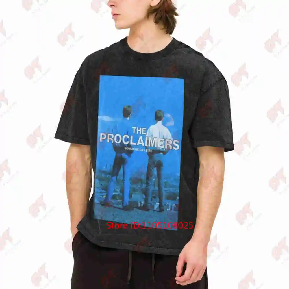 The Proclaimers Sunshine On Leith Vintage Washed Tee Pure Cotton T-Shirt