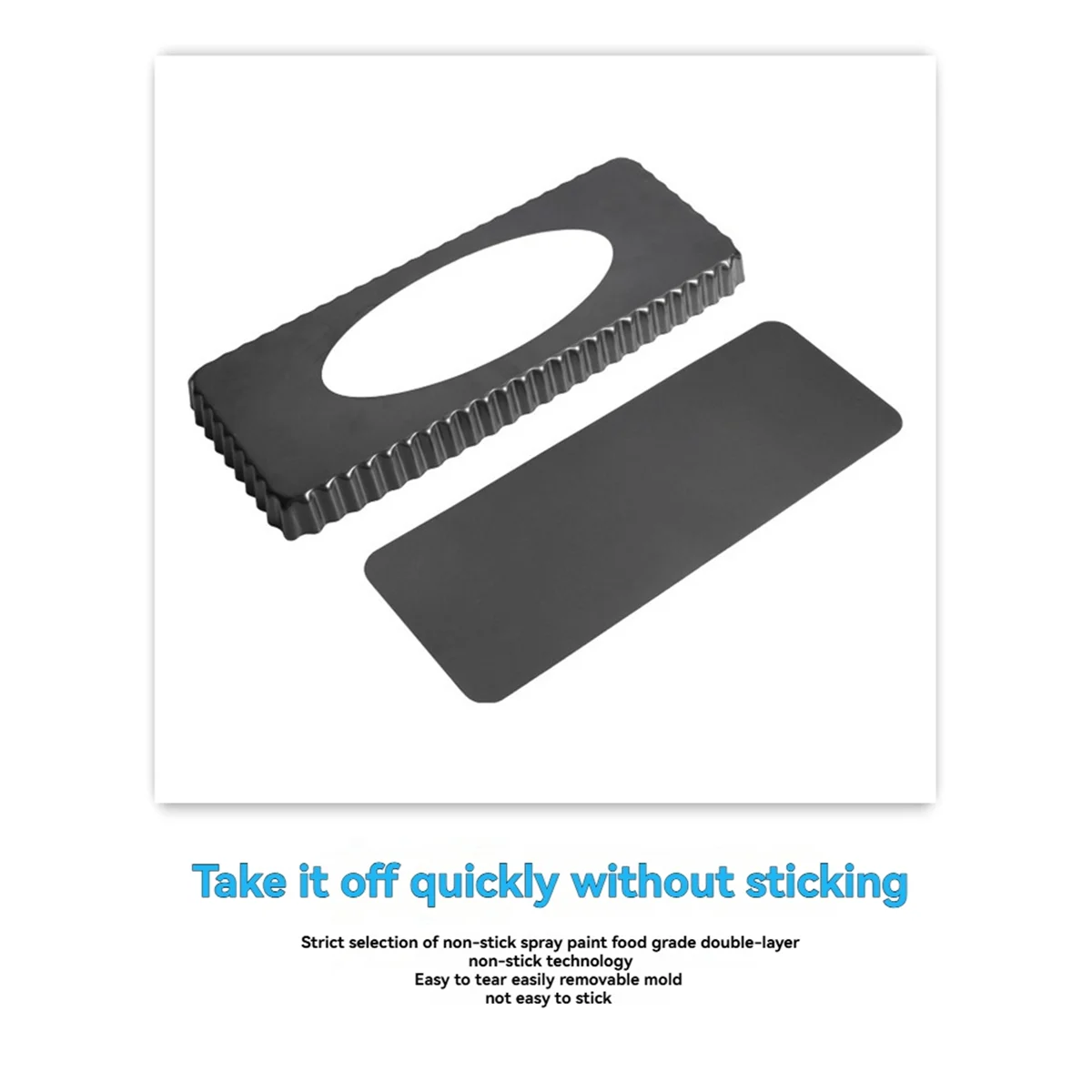 ONCE 14 Inch Large-Sized Non Stick Coating Cake Mold with Removeable Bottom Baking Pan Household Bakeware Baking Pan