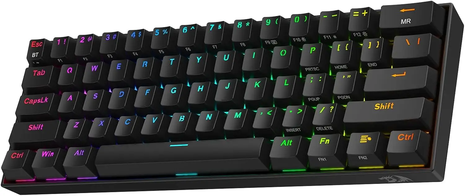 

60% Wireless RGB Mechanical Gaming Keyboard, 3-Mode BT/2.4Ghz/Wired, Hot-Swap Socket, Tactile Brown Switches