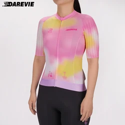 DAREVIE Cycling Jersey Women Aero High Speed Cycling Clothing Tight Slim Fit Pro Top Quality Breathable Quick Dry