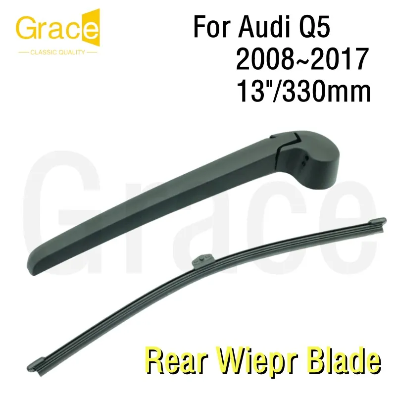 

Rear Wiper Blade For Audi Q5 13"/330mm Car Windshield Windscreen Rubber 2008 2009 2010 2011 2012 2013 2014 2015 2016 2017