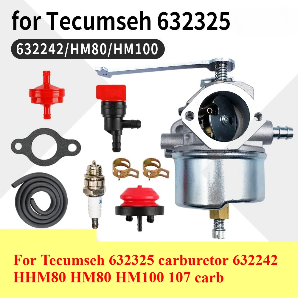 

Для карбюратора Tecumseh 632325 632242 HHM80 HM80 HM100 107, карбюратор