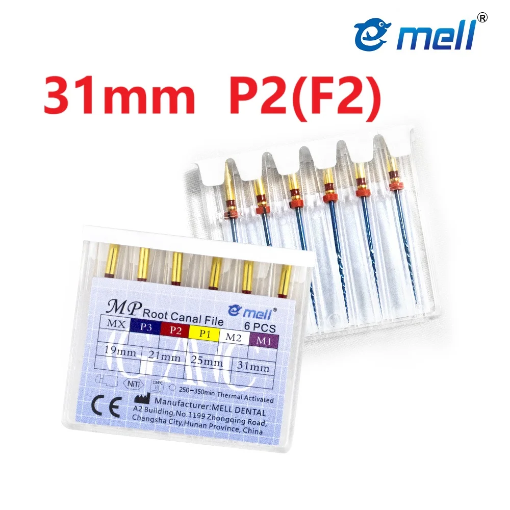 

31 мм P2(F2) 6 шт./кор. стоматологические нити-файлы стоматологические SX-F3 Niti роторные синие файлы эндодонтические файлы