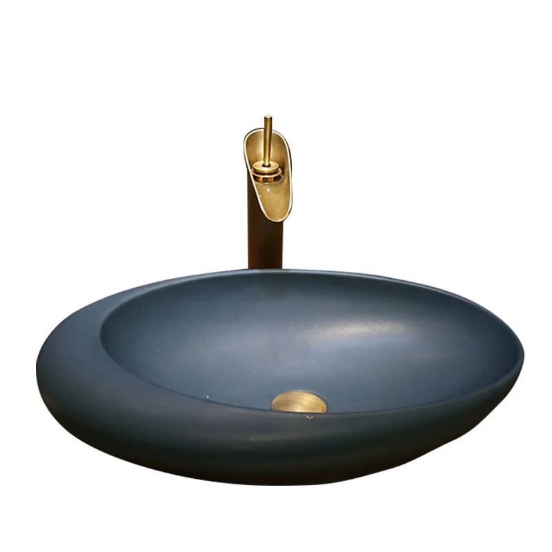 Factory direct sales ceramic table wash basin toilet Chinese and European hotel bed and breakfast toilet bathroom art wash face