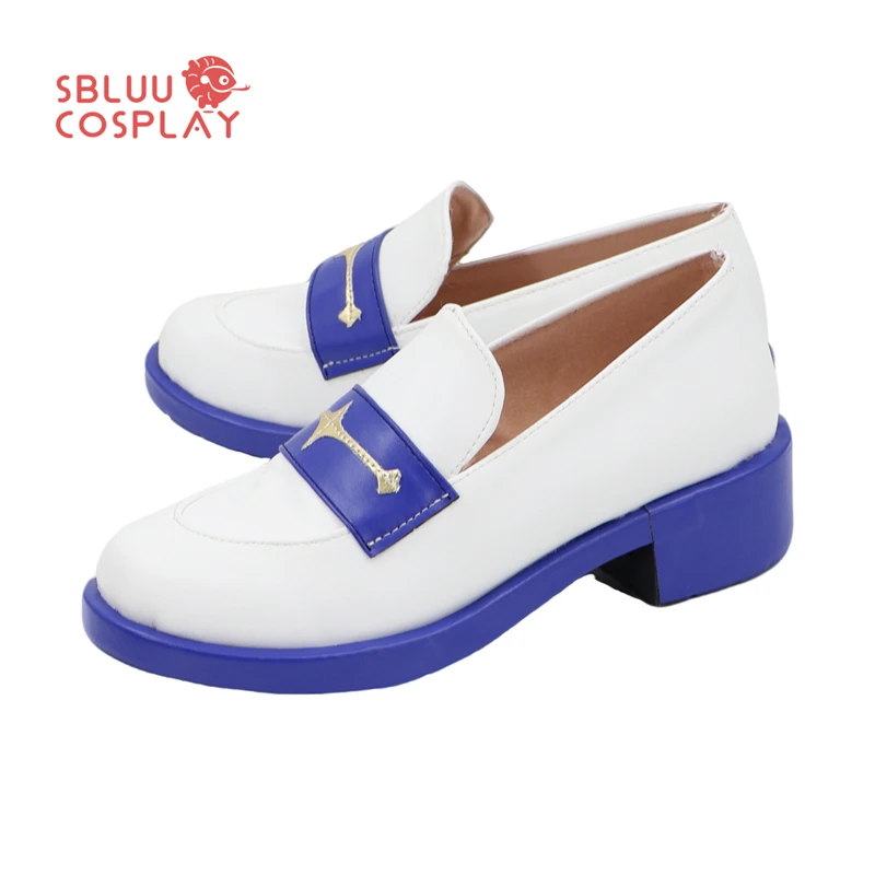 SBluuCosplay Game أحذية بيضاء كوسبلاي أحذية مصنوعة حسب الطلب