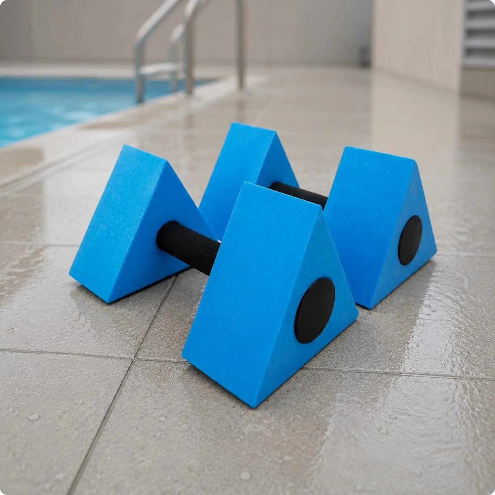 Children Swimming Aid EVA Triangle Water Dumbbell Adjustable Dumbbells for Fitness for Kids Pool Exercise Practice and Water Fun view 4