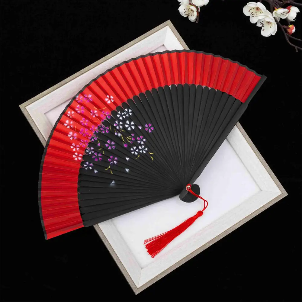 Chinese Style Bamboo Folding Fan, Classical Carving Craft