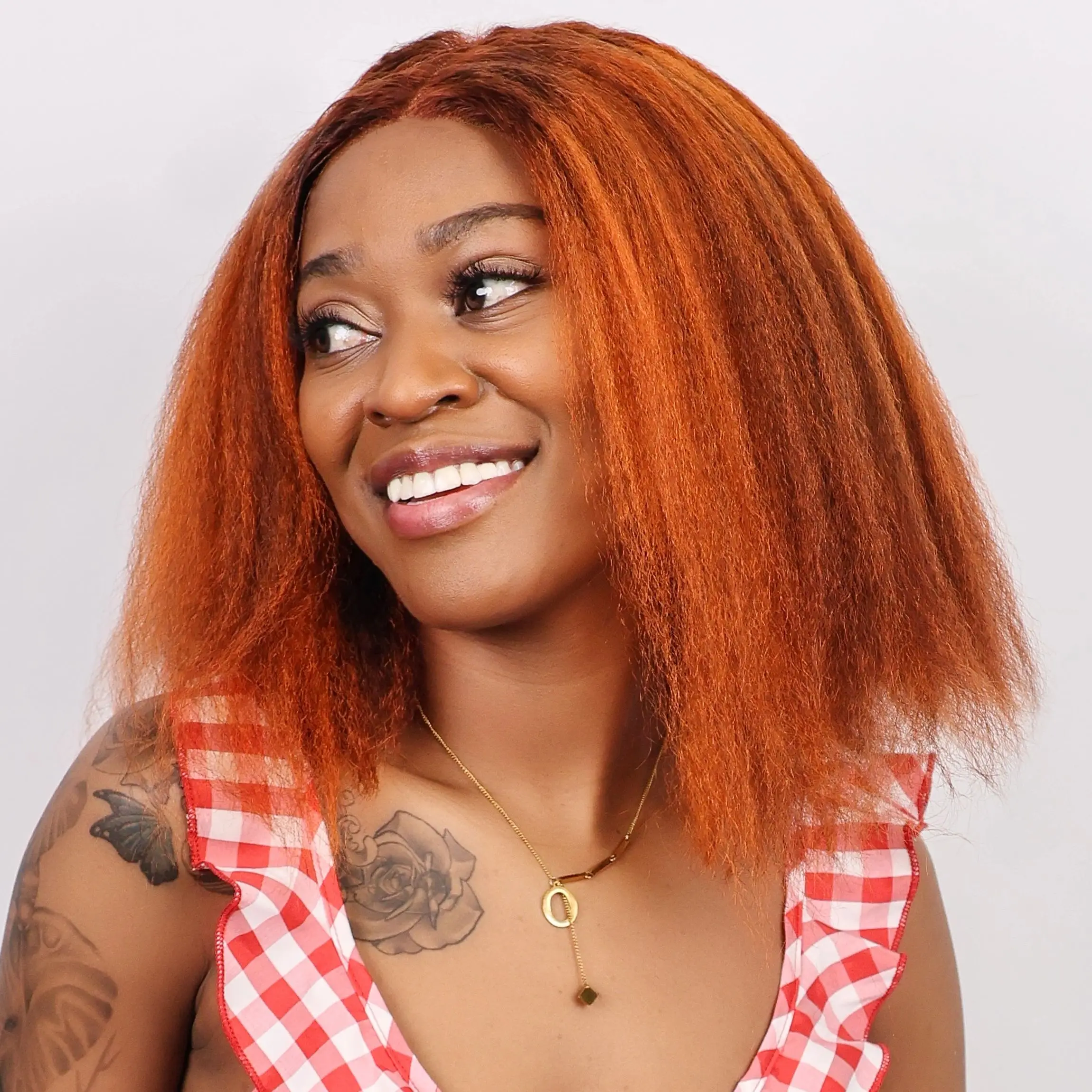 باروكة شعر بشري أومبري بلون بر - مراجعة Glueless Wear And Go Human Hair Wig وسعره