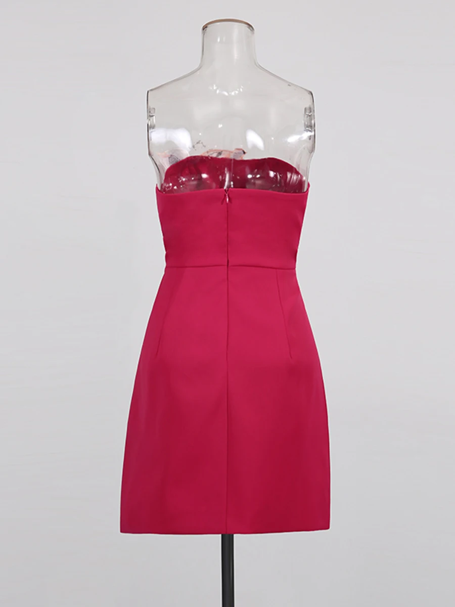 CHICEVER – robe brodée épissée pour femme, col carré, sans manches, amincissante, douce et élégante, mode d'été