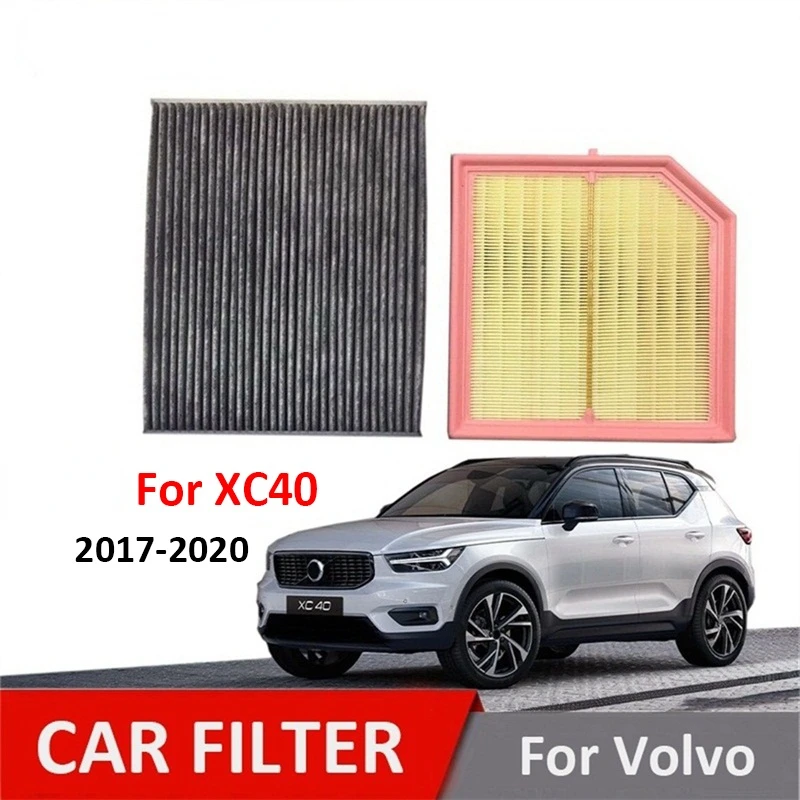 Car Air Filter Cabin Filter OEM 31474521 31497285 for VOLVO XC40 1.5T T3 2.0T D4 T4 T5 2017 2018 2019 2020 Model Car Filter Set