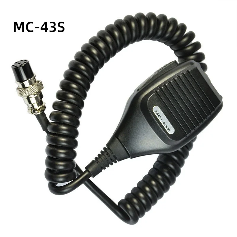 MC43S Handheld Shoulder Speaker Round 8-pin Mic for Kenwood Radio Walkie Talkie TS-480HX TM-231 TS-990S TM241 431A 531A 631