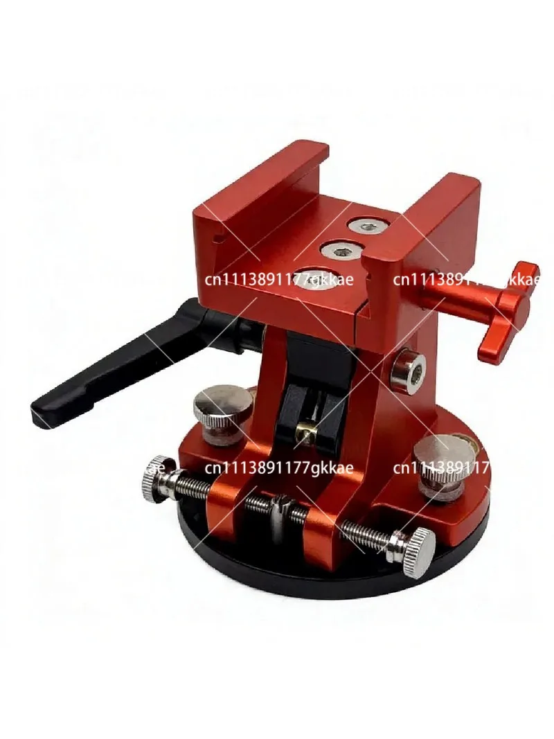Precision CNC Machined Anodized Aluminum 0-65° Tilt Universal Latitude Adjustment Base with Dovetail Slot