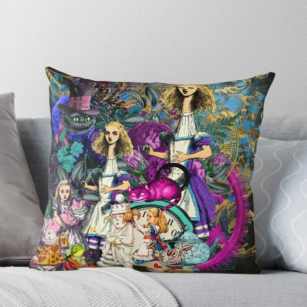 

alice wonderland, alice in vintage wonderland Throw Pillow Sofa Covers For Living Room Christmas Throw Pillows Covers pillow