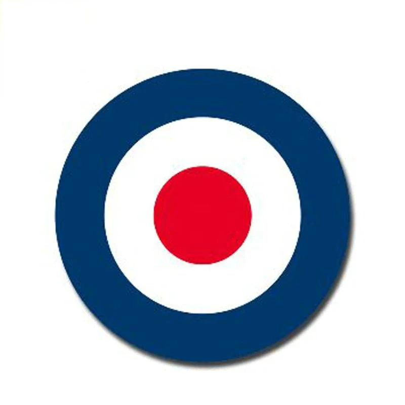 jpct  Car Decal for gloss RAF roundel who mod target Vespa waterproof car motorcycle shape vinyl sticker, 13cm * 13cm