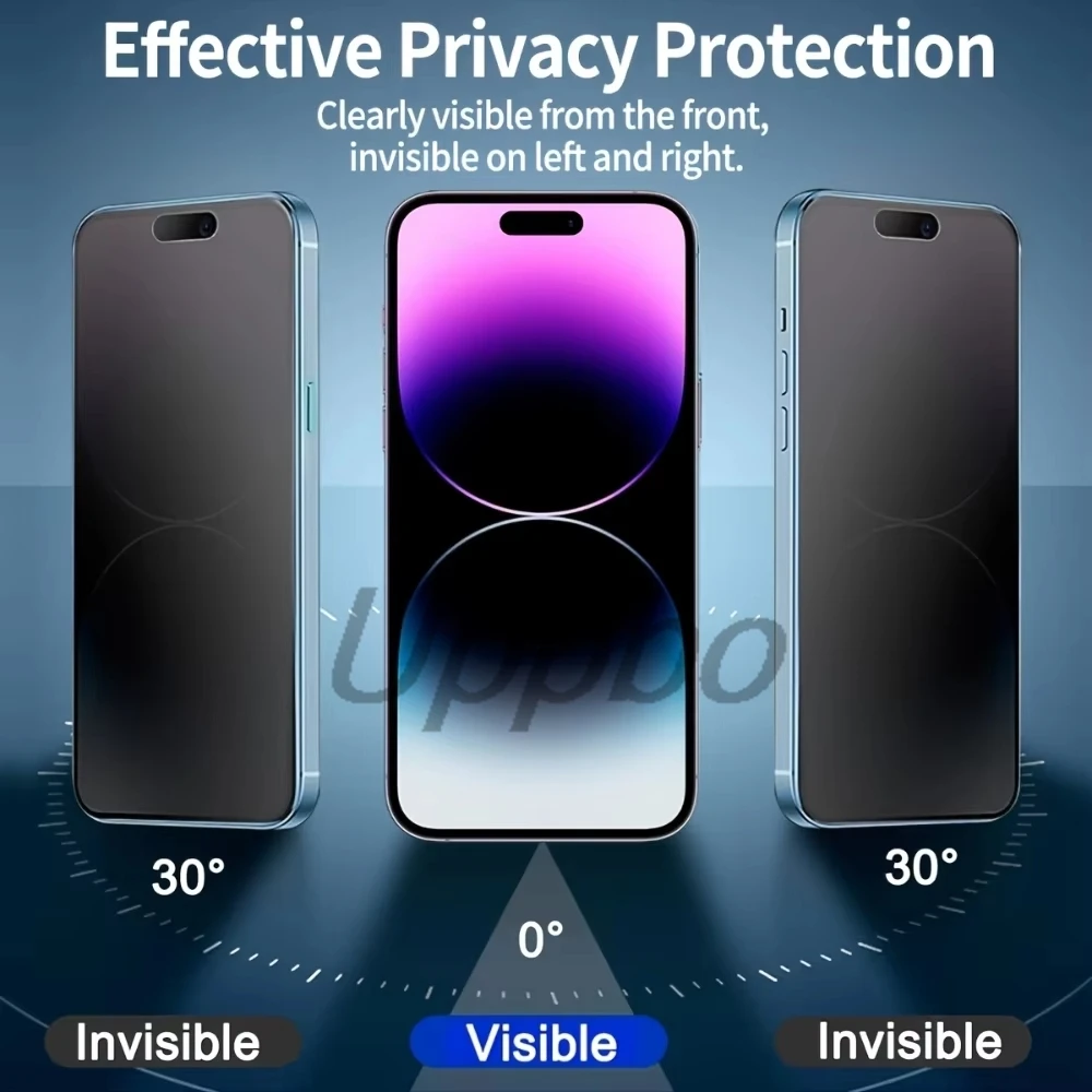 1-5Pcs Matte Privacy Film For iPhone 17 Pro Max 16 11 13 15 14 Plus XR X Xs SE Full Cover  Anti Spy Screen Protector