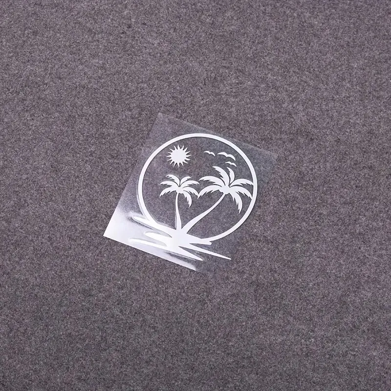 

Cool Car Sticker Coconut Tree Vinyl Waterproof Reflective Self-adhesive Decorative Car Sticker
