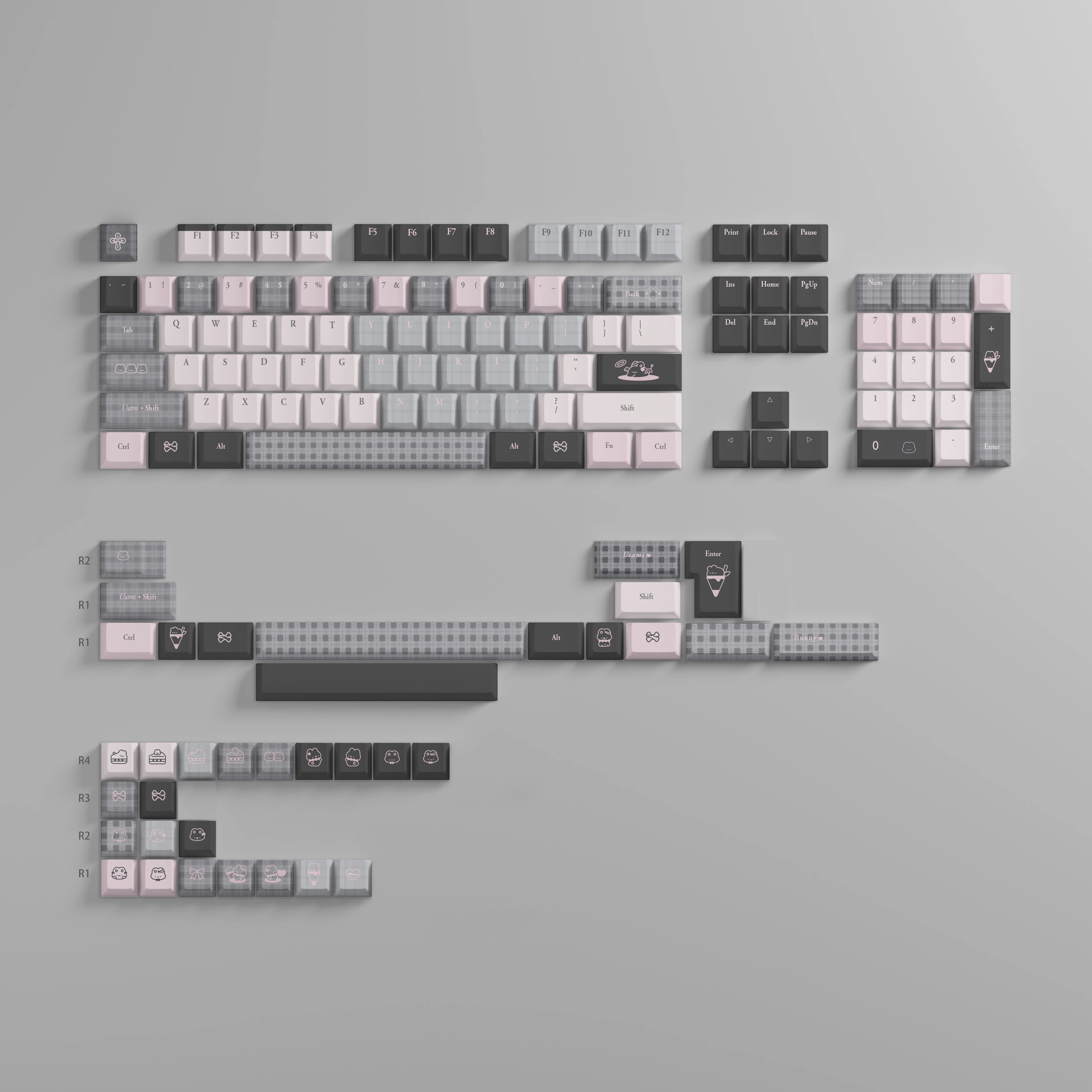 Keycap customized keyboard mechanical keyboard original noa highly adapted wooting, etc