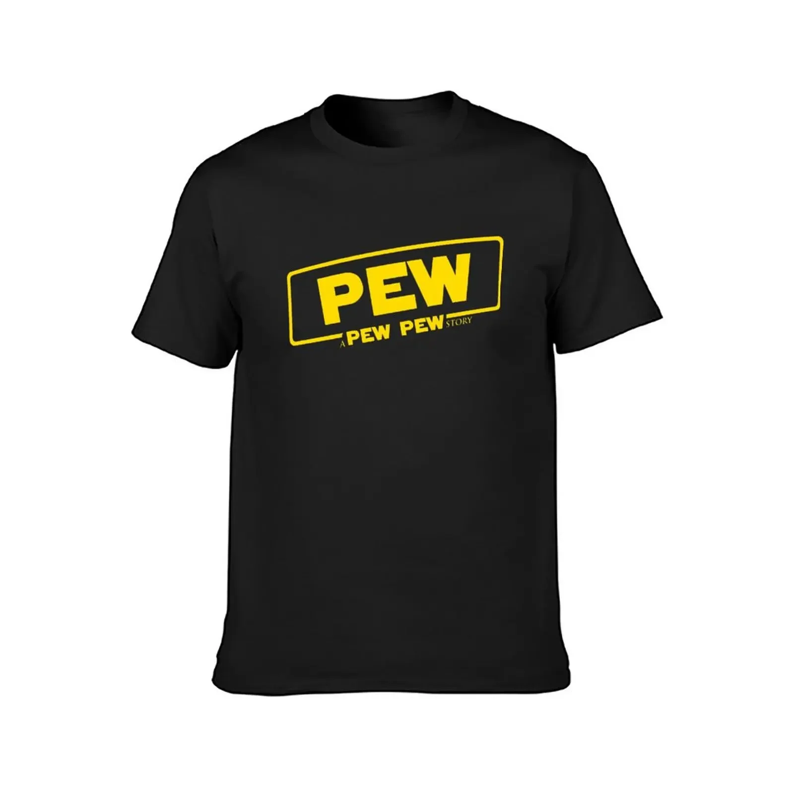 A Pew Pew Story T-Shirt Short sleeve tee fashion shirts vintage outfits for men