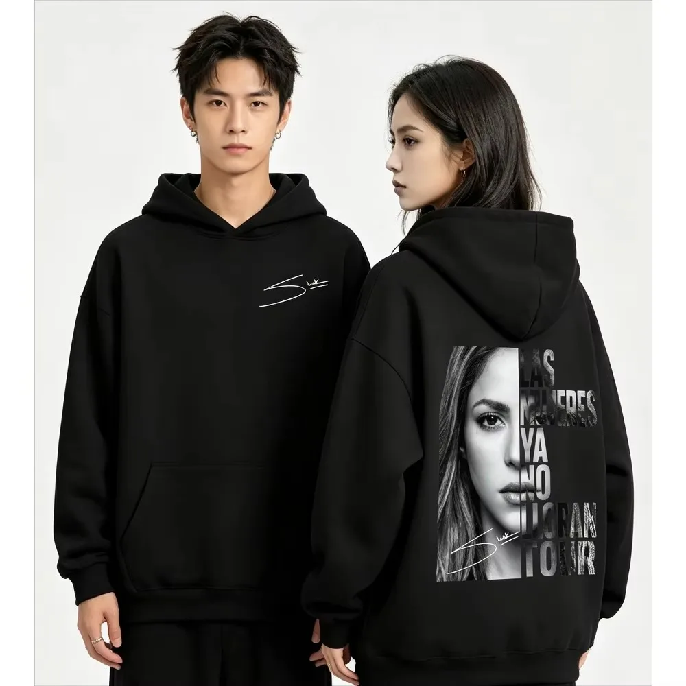 2026 Vintage Photo Collage Graphic Hoodie Split Portrait Signature Art Print Unisex Pullover
