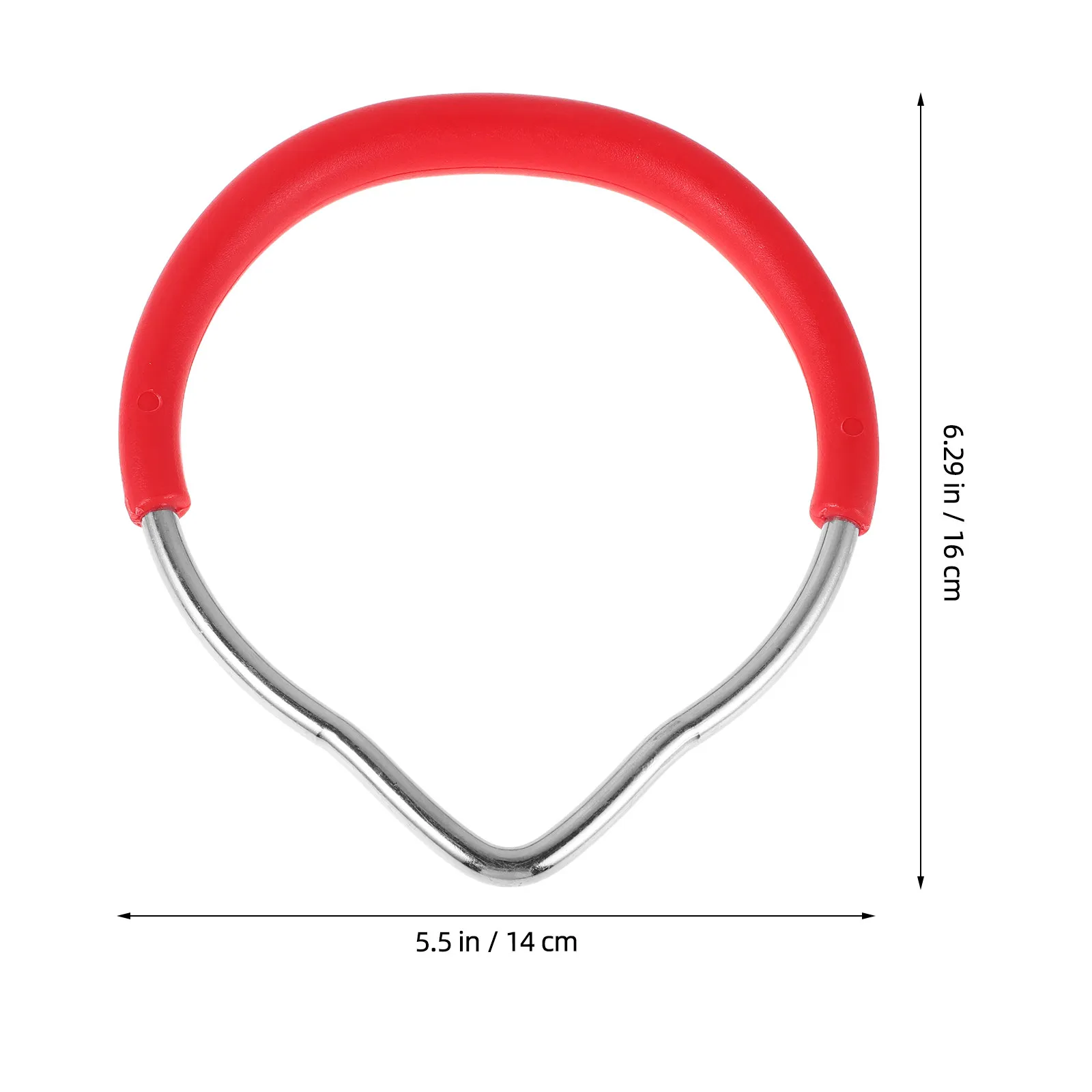2Pcs Kids Gymnastics Rings Metal Colorful Outdoor Hanging Circles for Strength Coordination Training Exercise Equipment