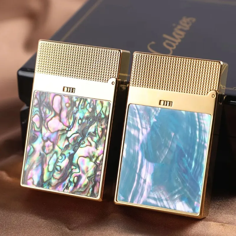 2026 Calories Double Fire Sound Lighter Caibei Inflatable Windproof Direct High-end Genuine Double Fire Switching Lighter Gift