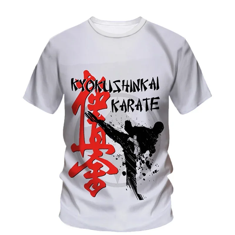 New Summer 3D Taekwondo Boxing Printing T Shirt Martial Art Wushu Graphic Tee Shirts For Men Kid Cool Hip Hop Clothing Tops Tees