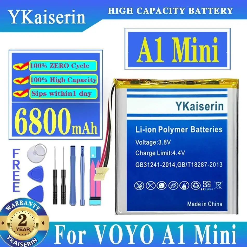 

6800Mah For Voyo A1 Mini 7-Wire 7Line Notebook Battery Long-Lasting Performance Premium Replacement