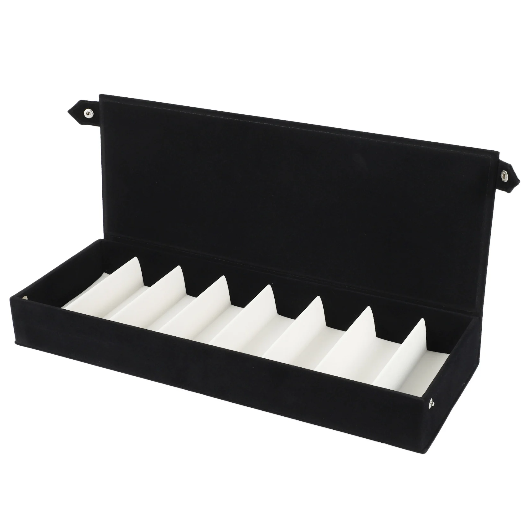 ABQR 8-слотовая подставка для очков, держатель для солнцезащитных очков, витрина для хранения очков, лоток для ювелирных изделий, ящик для хранения, органайзер унисекс, черный