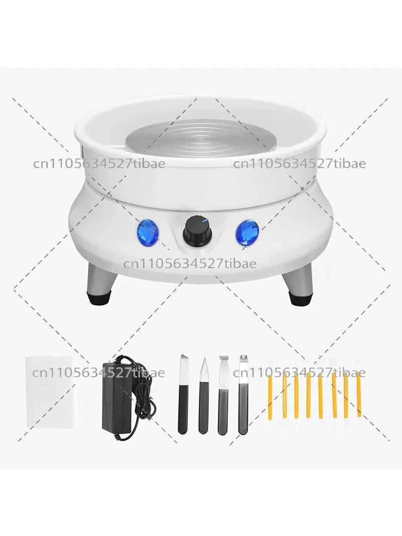13cm Pottery Wheel With Removable ABS Water Basin For Ceramic Making