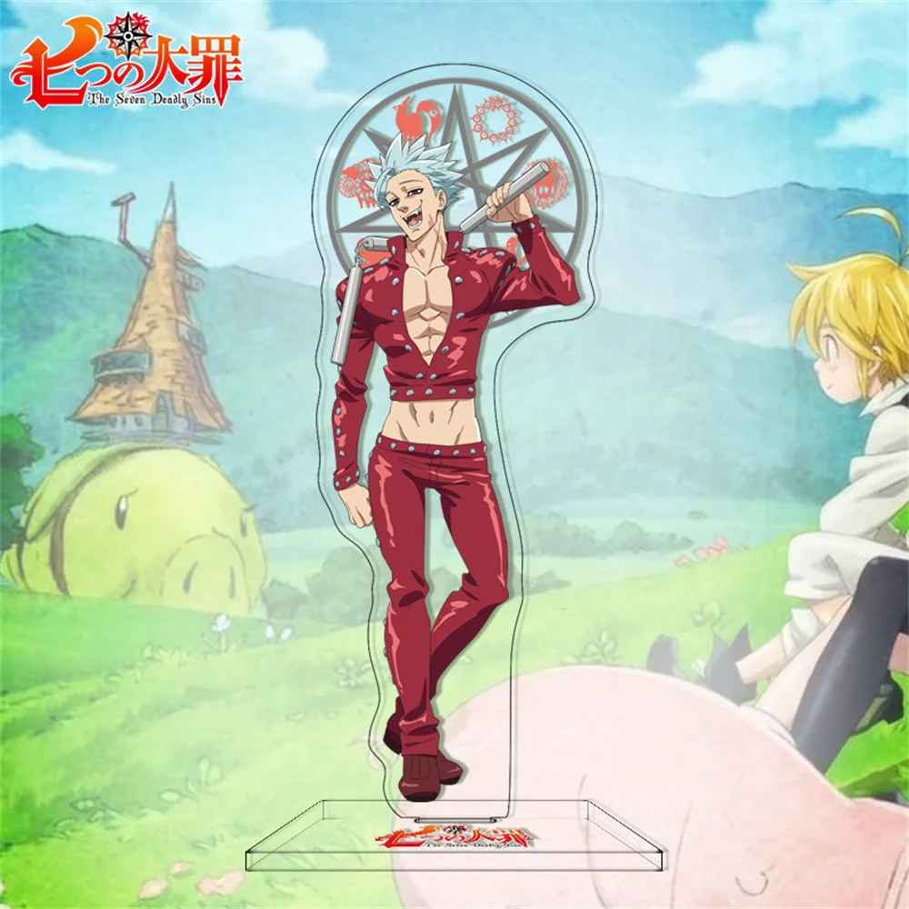 15CM Charm Anime The Seven Deadly Sins Acrylic Stand Model Cosplay Characters Ornament Accessories Good Collection Gifts - view 3