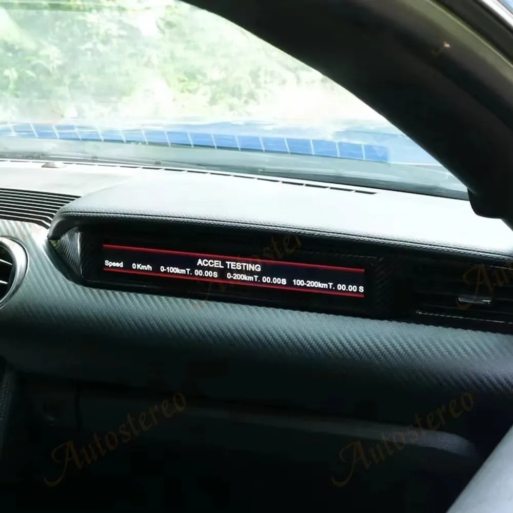 Android 13 Car Instrument Dashboard Display for Mustang LED Scree Copilot Display Multimedia Head Unit  Navigation