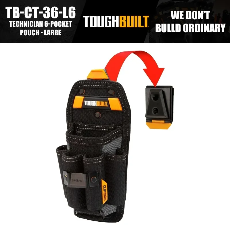 タフビルド-tb-ct-36-l6-テクニシャン-6ポケットポーチ-大型工具収納バッグ
