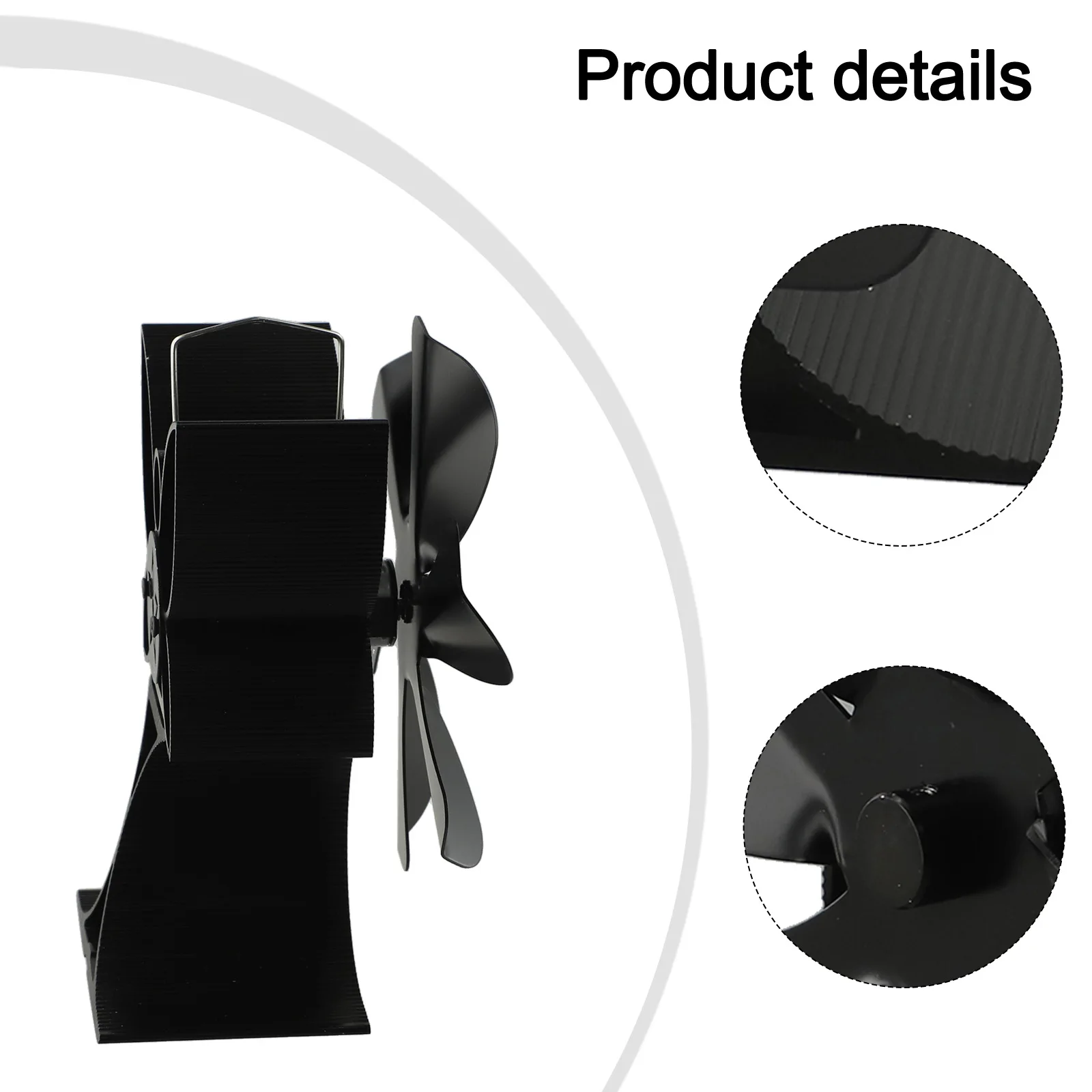 6 شفرات مروحة الموقد مروحة بأكسيد الألومنيوم البناء عالية الكفاءة دوران الهواء تحسين تدفق الهواء الساخن لموقد الفحم #5