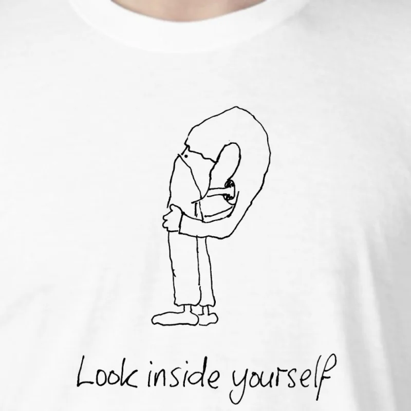 

Look Inside Yourself Animals Dads Daftness MotivationLook Inside Yourself_00000529- hand-drawn pattern T-shirts for both men an
