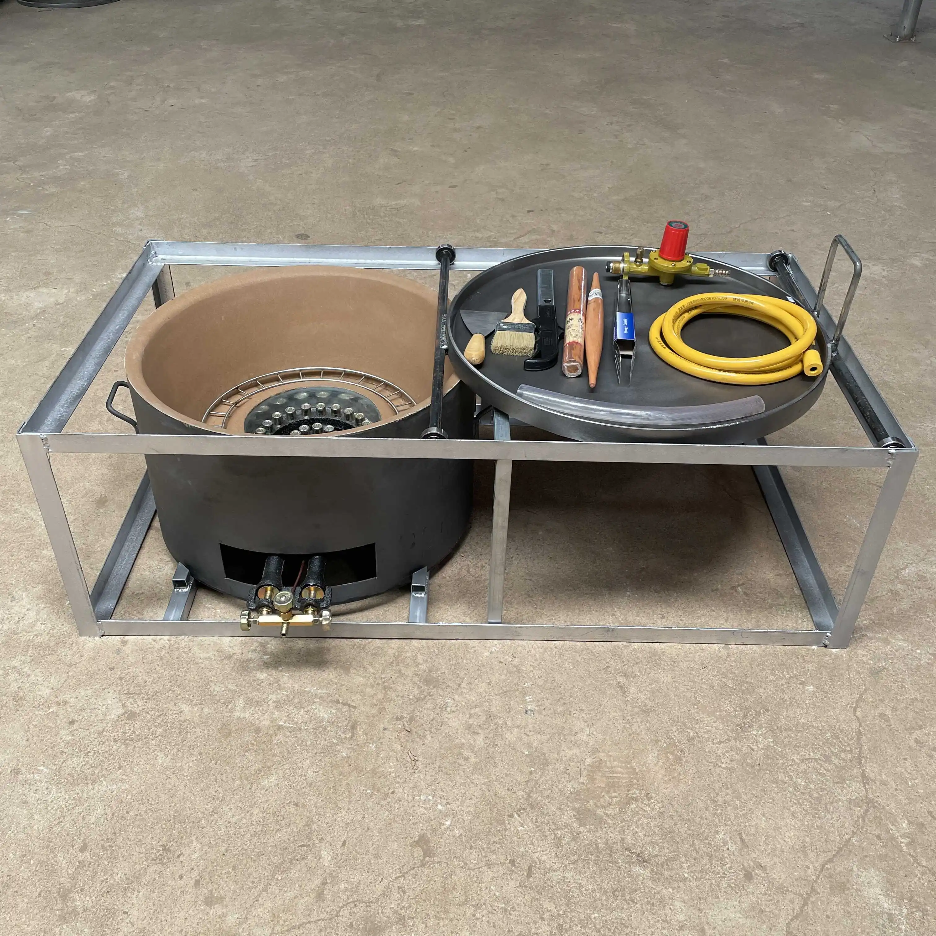 

Egg filling pancake oven round cast iron thickened uncoated baking pan commercial stall scallion pancake scone stove