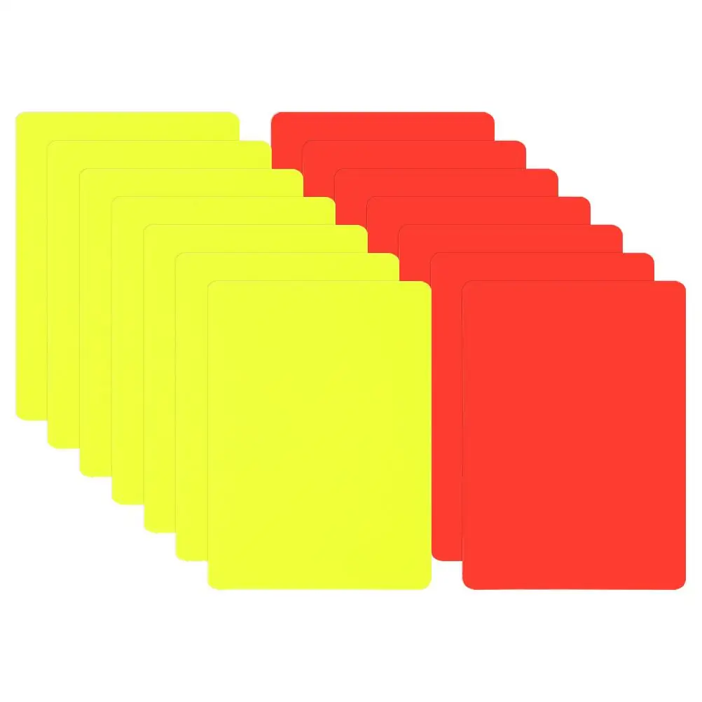

14 Pcs Soccer Referee Card Yellow and Red Cards Basketball Match Note Training Aids