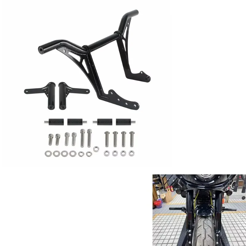 

Motorcycle Highway Engine Guard Crash Bar Rear Saddlebag Guards Bumper for Softail Low Rider ST 117 FXLRST 2022 2023 2024