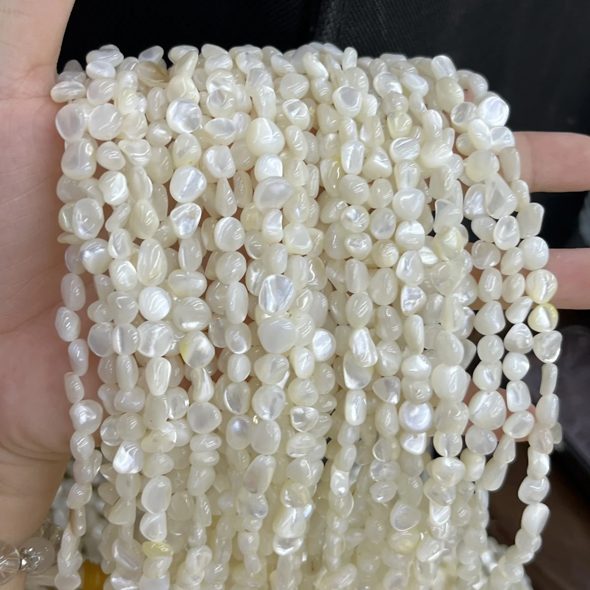 5-6/7-8mm Bohemian Natural Shell Beads Semi-Finished Loose Beads for DIY Necklace Bracelet Jewelry Making Supplies & Gifts