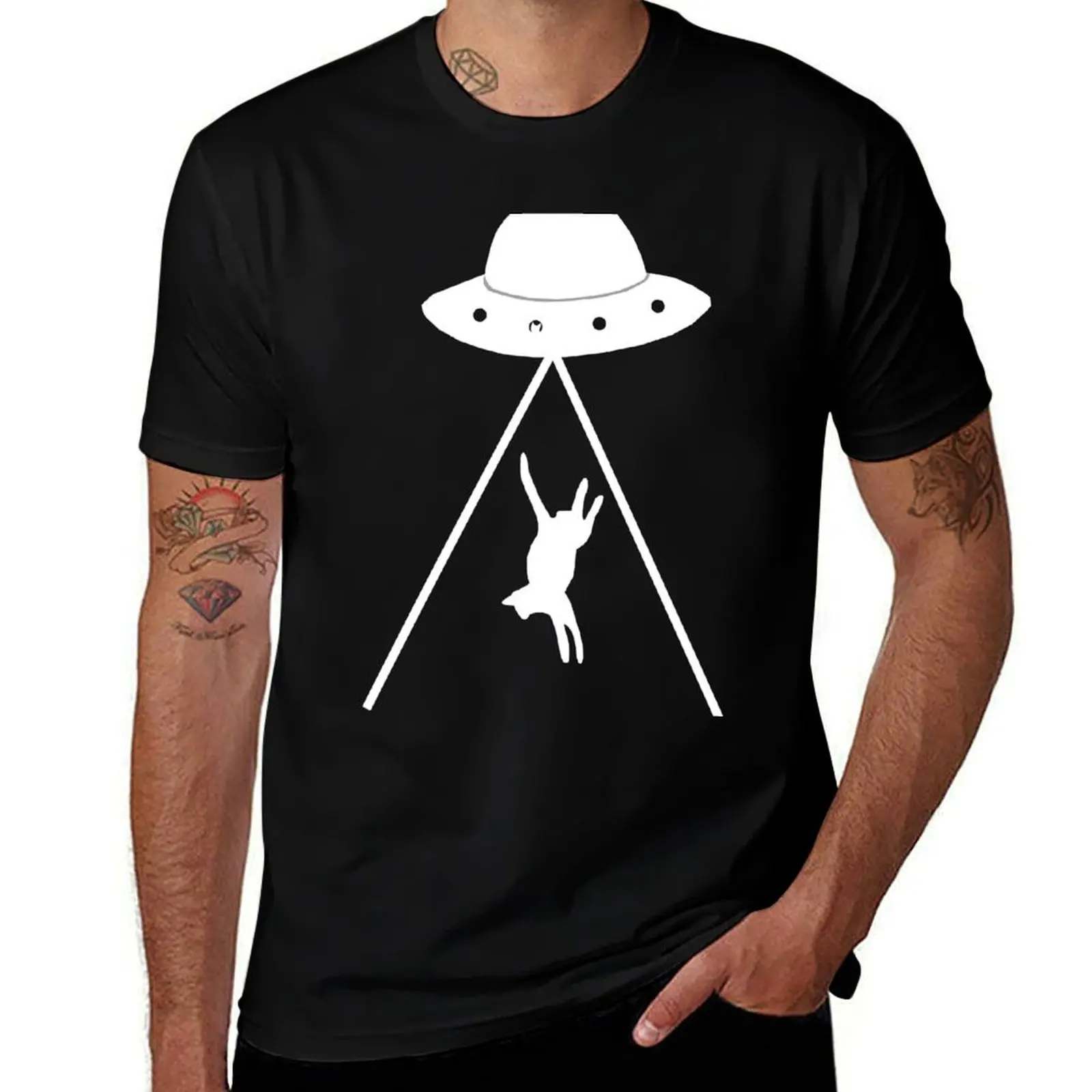 

white cat origin T-Shirt cotton tshirt 100% t shirts for man cotton soft T-Shirt