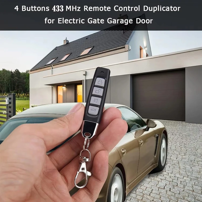 2-1PC Remote Control 433MHZ Wireless Copy Controller For Car Key Garage Door Opener Clone Cloning Code Remote Control Duplicator