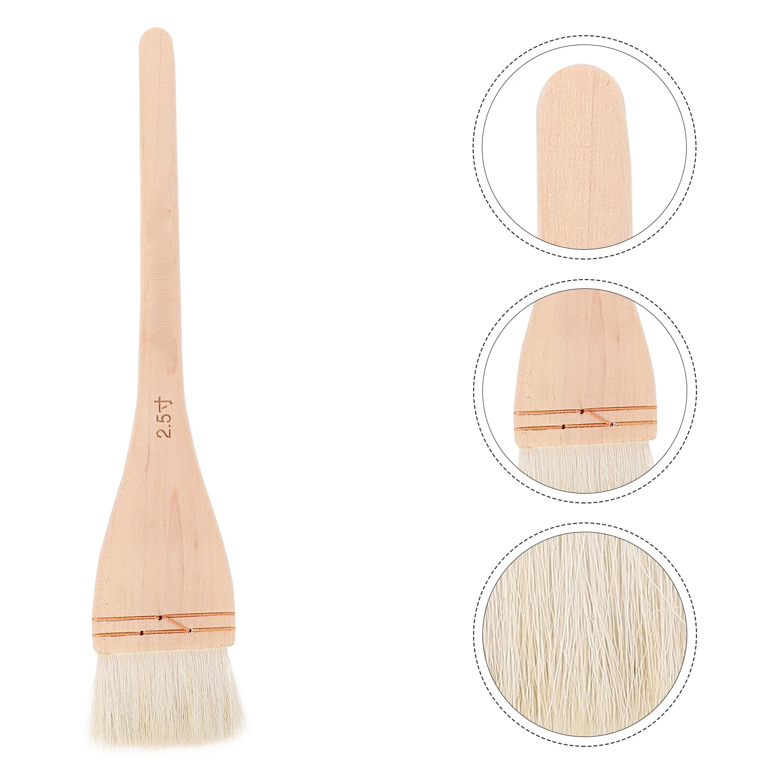 

1pc Handcrafted Texture Brush, Wooden Handle Oil Painting Brush, Portable Art Paint Tool For Adults Artists, Painting