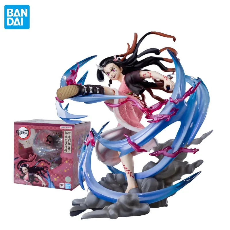 

Оригинальные фигурки в наличии BANDAI, фигурки героев мультфильма ZERO Demon Slayer Kamado Nezuko Ghost, аниме фигурки, подарок на день рождения, игрушка