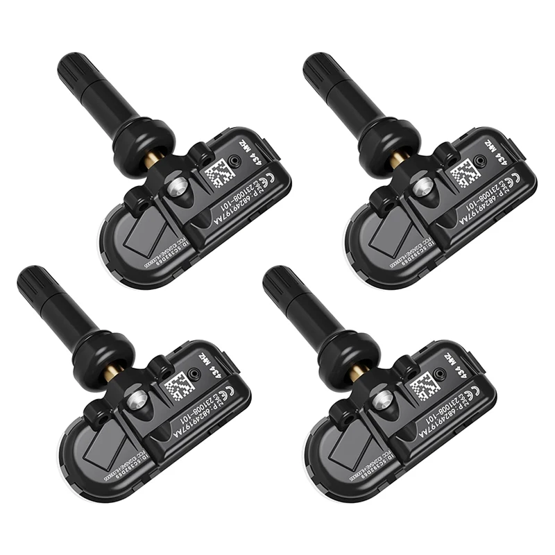 

4Pcs Tire Pressure Monitoring Sensor 68249197AA for Ram 1500 2500 Dodge Power Wagon Jeep Cherokee 2014 2015 433Mhz 68186575AA