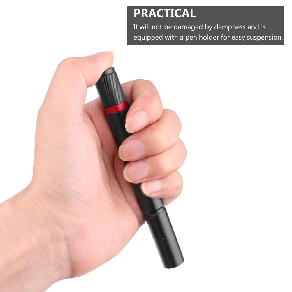 

Aluminium Alloy LED Flashlight Pen Lamp Black Waterproof Daily Use High Low Light Fixed Focus Portable Lighting LED H