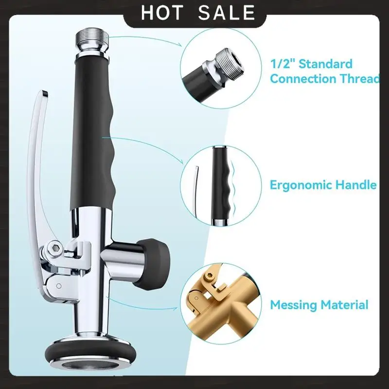 24-часовая доставка, смеситель для ополаскивания посуды, распылительная головка, латунная универсальная насадка для душа с соединением 1/2 дюйма, кухонная насадка для душа с фиксирующим кронштейном
