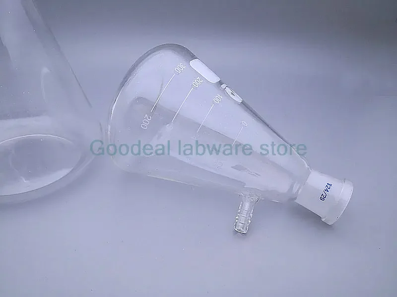 Imagem -04 - Filtração a Vácuo de Vidro de Laboratório Frasco de Sucção Frasco de Filtro de Laboratório com Boca Moendo 50ml a 2000ml 1pc