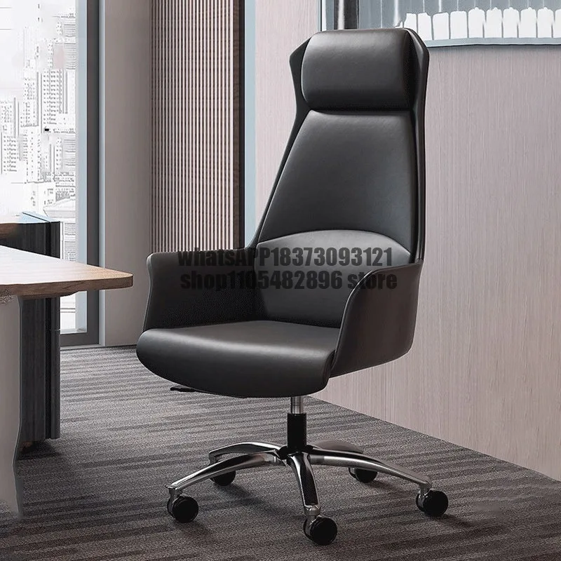 President's office boss chair lifting roller skating reclining home waist ergonomic chair splicing model