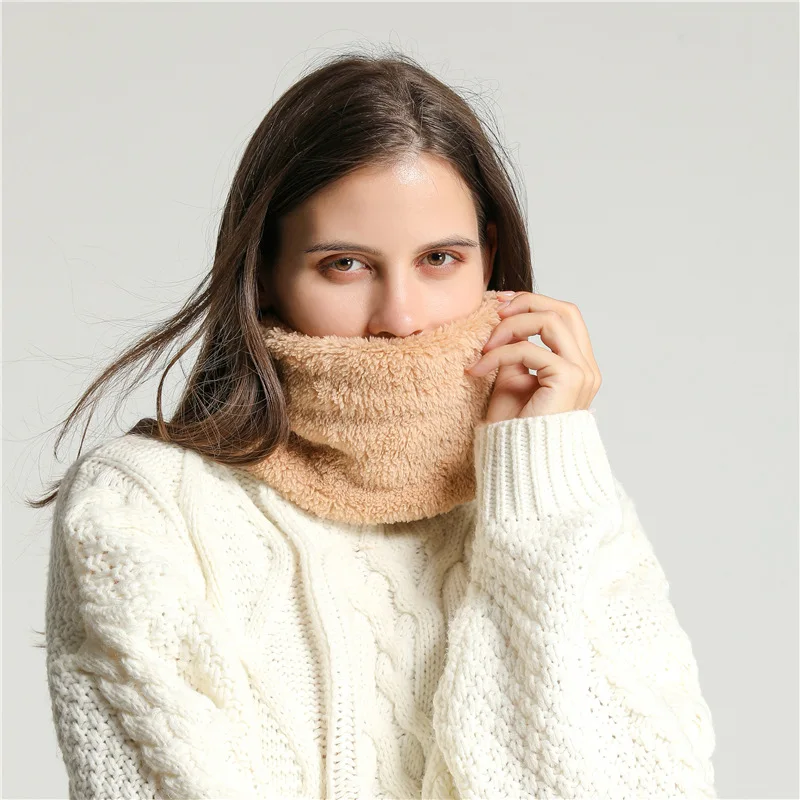 Winter Pluche Uitlaat Hals Cover Kinderen Ring Halsdoek Mannen Vrouwen Effen Sjaal Herfst Winter Buiten Fietsen Warm Koudbestendig